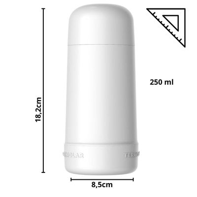 Garrafa Termica 250 Ml Minigarbo Branca 8603Bra 55054
