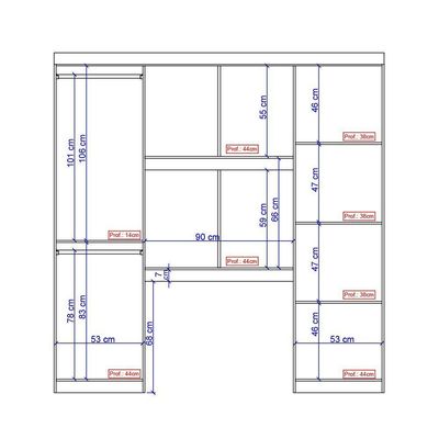 Guarda Roupa Casal 6 Portas Montagem Flex Branco Carraro