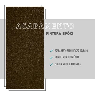 Estante De Nicho Alta Madeirada Tubos Ouro Velho