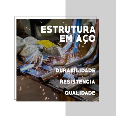 Escrivaninha Branca Tubos Cromados