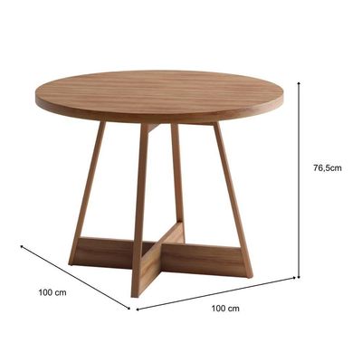 Conjunto Sala De Jantar Nairóbi 4 Cadeiras Carraro Areia/rose/nogal