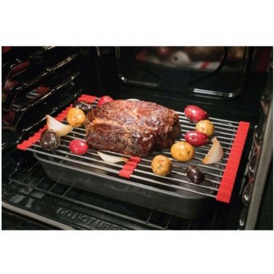 Escorredor Esteira Inox Louça Cozinha Pia Flexivel Extensivel Multiuso Silicone Dobravel Compacto