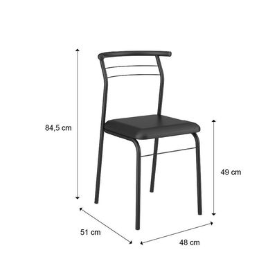 Conjunto Sala De Jantar Carraro Galway Com Mesa E 4 Cadeiras