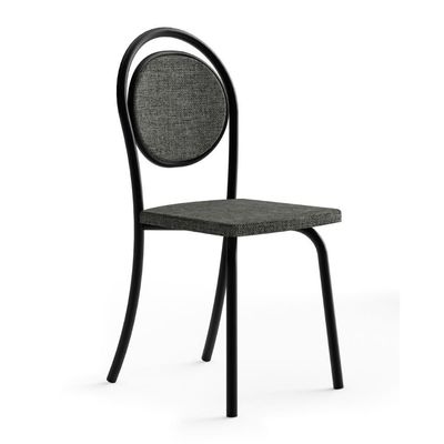 Conjunto 2 Cadeiras De Jantar 1738 Carraro Preto/cinza