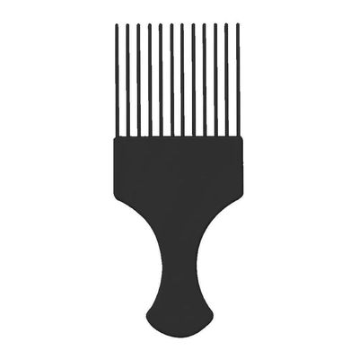Pente Plastico Afro Com Dentes Finos - Santa Clara