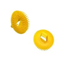 Escovinha De Mão Plástica Redonda - Santa Clara Amarelo