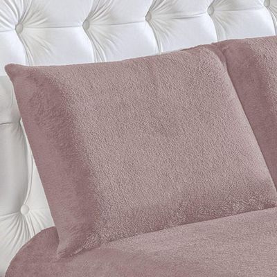 Kit Fascinio Queen Cobertor + Lençol 4 Peças - Rosê