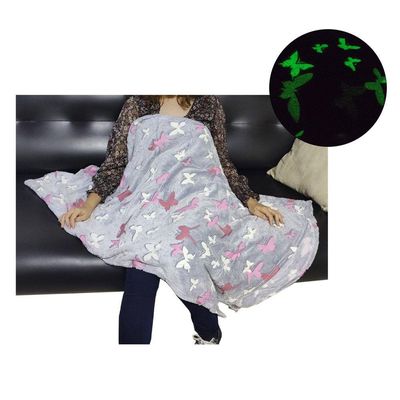 Manta Cobertor Mantinha Brilha Escuro Florescente Infantil