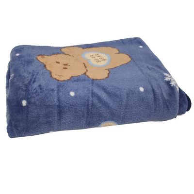 Manta Infantil Cobertor Toque Macio Aveludado Urso