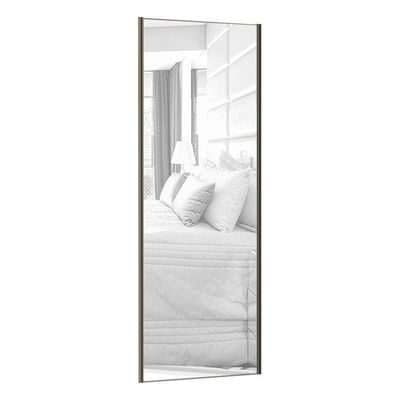Porta 80cm Com Espelho Puxador Inox E Kit Ferragem
