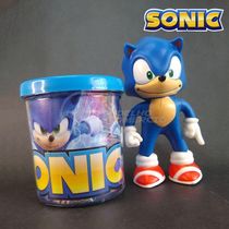 Kit Boneco Colecion. Sonic Azul Sega 15Cm + Caneca Branco