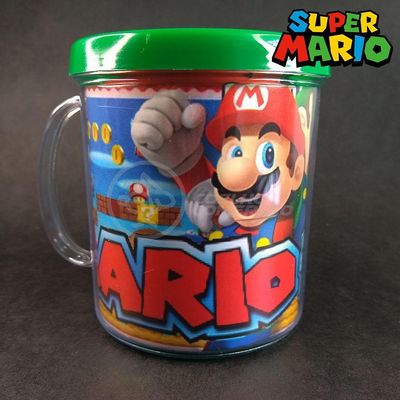 Kit Boneco Colecion. Yoshi 10Cm + Caneca Super Mario 350Ml