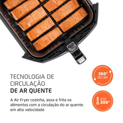 Fritadeira Sem Óleo Air Fryer 8L Mondial Preto - AFN-80-FB 220V