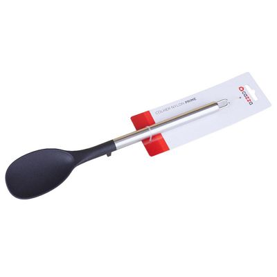 Colher Inox e Silicone Prime Cazza Preto