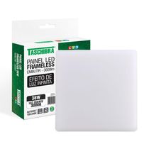 Painel De Led Taschibra Frameless Quadrado Embutir 36w Bivolt 3000k Luz Quente