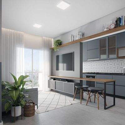 Painel Flat Led Borda Infinita 24w Embutir Neutro 4000k