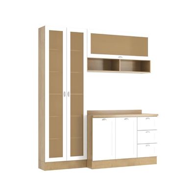 Armário De Cozinha Completo Ditália Denver 3 Pc Rv/br D9