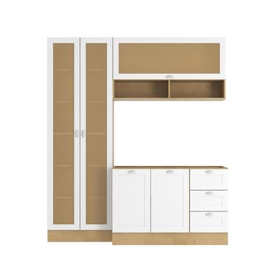 Armário De Cozinha Completo Ditália Denver S/ Tampo Rv/br D9