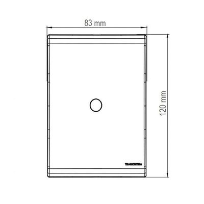 Placa Com 1 Furo 9,5 Mm 4x2 Tramontina Liz Branca Tramontina