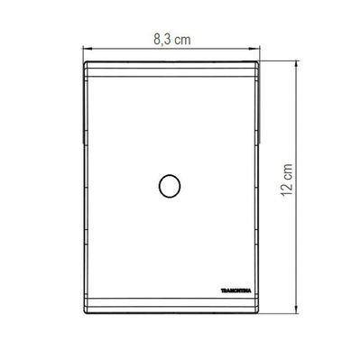 Placa Com 1 Furo 9,5 Mm 4x2 Tramontina Liz Branca Tramontina