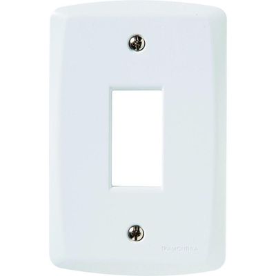 Placa Vertical 1 Conector 4x2 Tramontina Lux² Blanca Tramontina