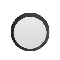 Painel De Led Redondo Sobrepor 18w Preto Bivolt Taschibra 4000k Luz Neutra