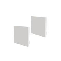 Kit Acessórios Taschibra Para Perfil Sobrepor 3,5x4,5cm Spire 35 Branco