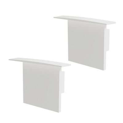Kit Acessórios Taschibra Para Perfil Embutir 3,5x5cm Spire 50 Branco