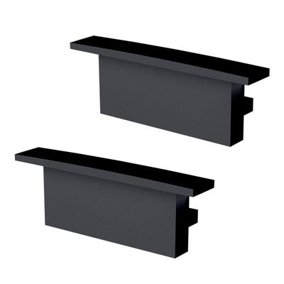 Kit Acessórios Taschibra Para Perfil Sobrepor 5x2cm Zenith 50 Preto