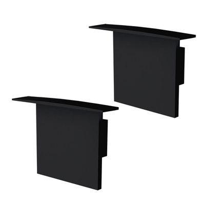 Kit Acessórios Taschibra Para Perfil Embutir 3,5x5cm Spire 50 Preto