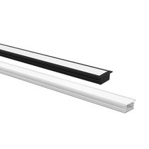 Perfil De Embutir Taschibra Para Fita De Led Vertex 24 Com 1 Metro Preto