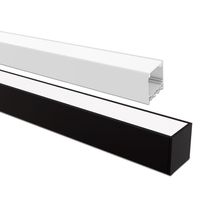 Perfil De Sobrepor Taschibra Para Fita De Led Spire 35 Preto Com 2 Metros