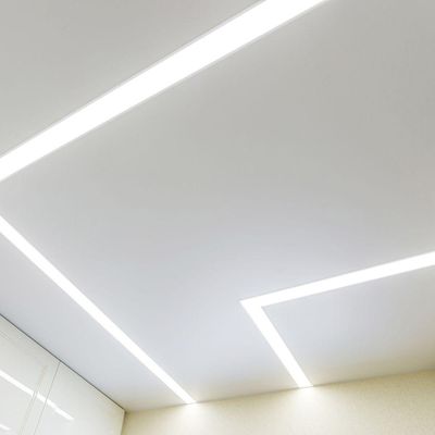 Perfil De Embutir Taschibra Para Fita De Led Spire 50 Branco Com 1 Metro