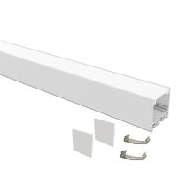 Perfil De Sobrepor Taschibra Para Fita De Led Zenith 50 Com 1 Metro Branco