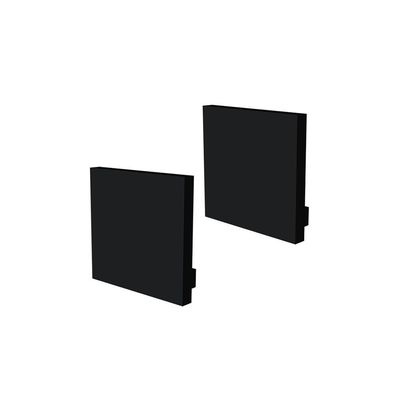 Kit Acessórios Taschibra Para Perfil Sobrepor 3,5x4,5cm Spire 35 Preto