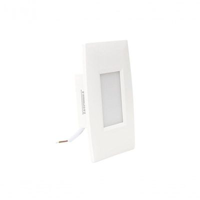 Balizador Taschibra Embutir Led Cine Direct 2w Branco 4x2 Bivolt 3000k Luz Quente