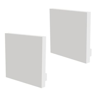 Kit Acessórios Taschibra Para Perfil Sobrepor Cimo Branco