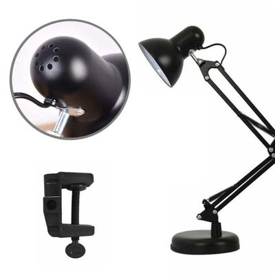 Luminaria Robo Articulada De Mesa Com Base Garra Computador Home Office Bivolt