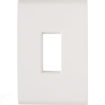 Placa 1 Posto Vertical 4x2 Tramontina Liz Branca Tramontina