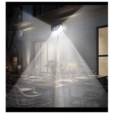 Luminária Solar Parede 100 Led Sensor Presença Com 3 Funções