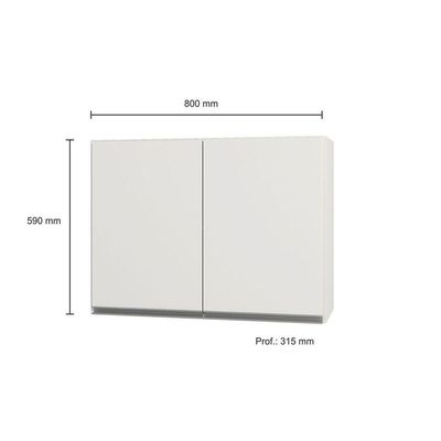 Aéreo Duplo Com Prateleira Evidence Branco