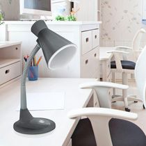 Luminária De Mesa Taschibra Tlm 03 Articulável E27 Bivolt Cinza