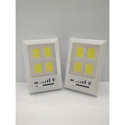 Luminaria Led Sem Fio Portátil Pilha Hy-821 Brilho Ajustável
