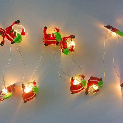 Cordão Luminoso Natalino 1 Metro Led 10 Mini Noel Taschibra