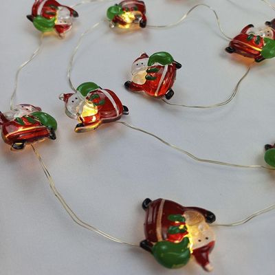 Cordão Luminoso Natalino 1 Metro Led 10 Mini Noel Taschibra
