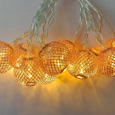 Cordão Luminoso Natalino 10 Leds Rose Gold Taschibra