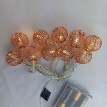Cordão Luminoso Natalino 10 Leds Rose Gold Taschibra