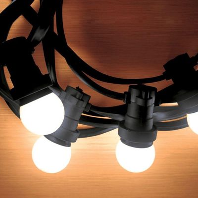 Cordão Luminoso Led Taschibra Cipro 10 Bolinhas Emborrachado Ip65 Bivolt 6500k Luz Fria