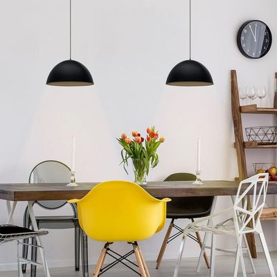 Lustre Pendente Taschibra Td 821f Médio E27 Bivolt Preto Fosco