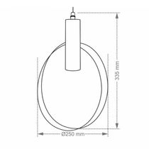 Lustre Pendente Taschibra Aramado Uni 606 Preto E27 Bivolt